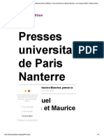 Presses Universitaires de Paris Nanterre: Emmanuel Lévinas Et Maurice