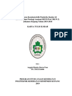 Gambaran Karakateristik Penderita Kanker Di Laboratorium Patologi Anatomi RSUD Prof. DR.W.Z. Johannes Kupang Tahun 2015-2018 Karya Tulis Ilmiah