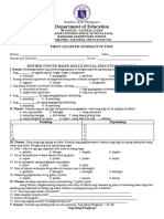 Summative Test 1st Quarter