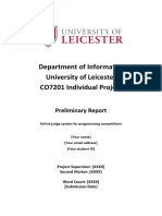 Department of Informatics University of Leicester CO7201 Individual Project