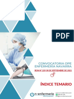 Indice Temario Convocatoria Ope Enfermeria Navarra 2021