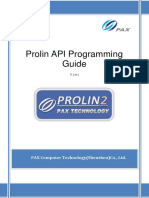 Prolin API Programming Guide: PAX Computer Technology (Shenzhen) Co., LTD