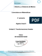 Unidad 2. Transformaciones Lineales