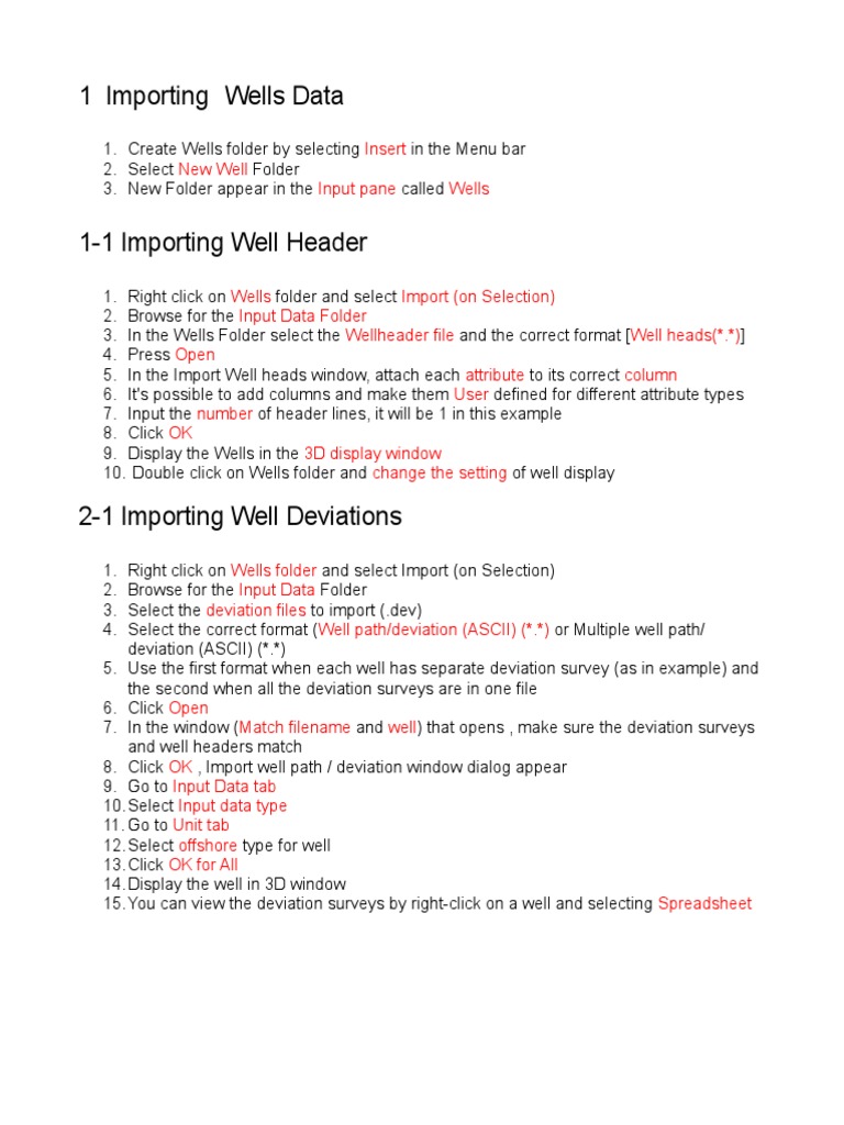 Petrel Well and Seismic Data Import Guide | PDF | Icon (Computing ...