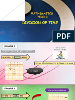 Mathematics Year 3: Division of Time