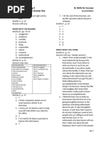 Reading and Writing 3 Q: Skills For Success Unit 1 Student Book Answer Key