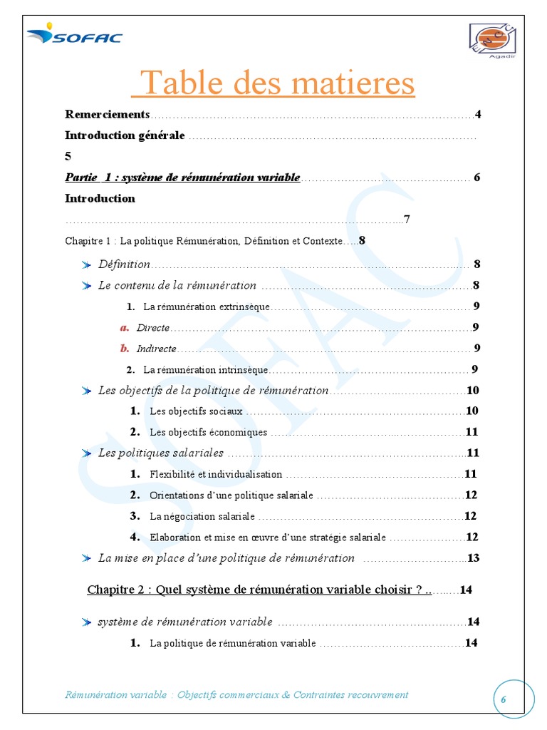 Système de Rémunération - SOFAC | PDF | Salaires | Actionnaire