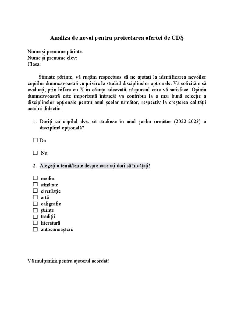 Analiza de nevoi cds pdf