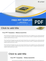 Computer CPU Chip PowerPoint Templates Widescreen