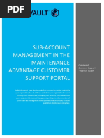 Maintenance Advantage Sub Account Management Guide 2019 04 26