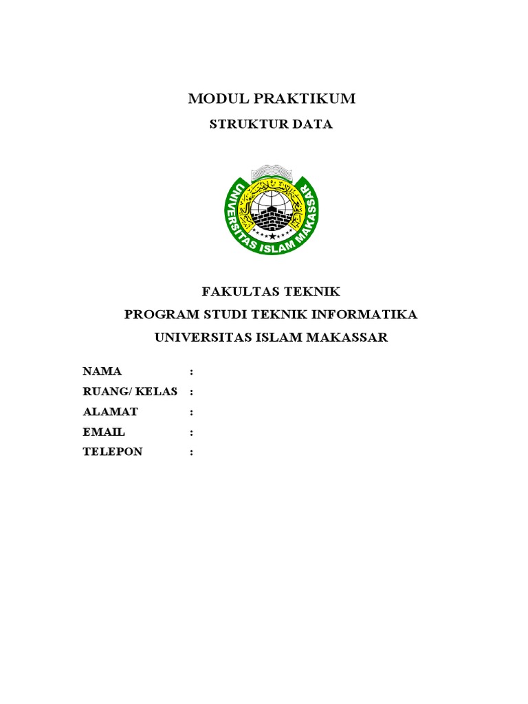 Modul Praktikum Struktur Data Teknik Informatika | PDF | Komputer