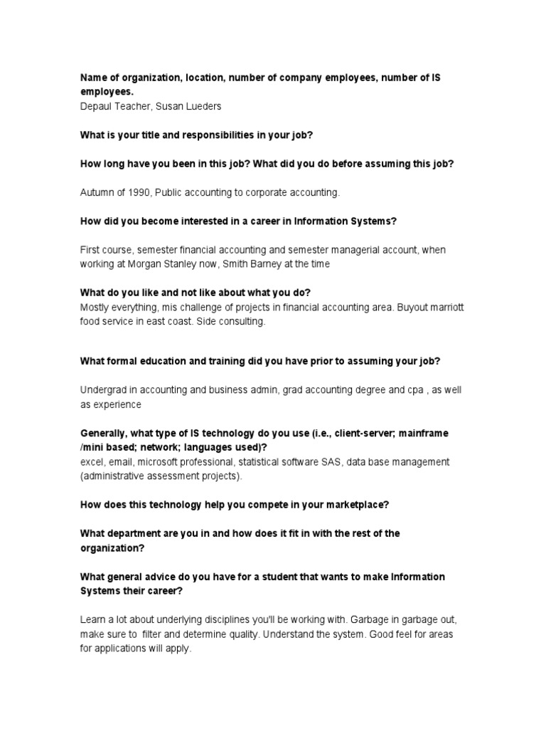 Interview | PDF | Career & Growth