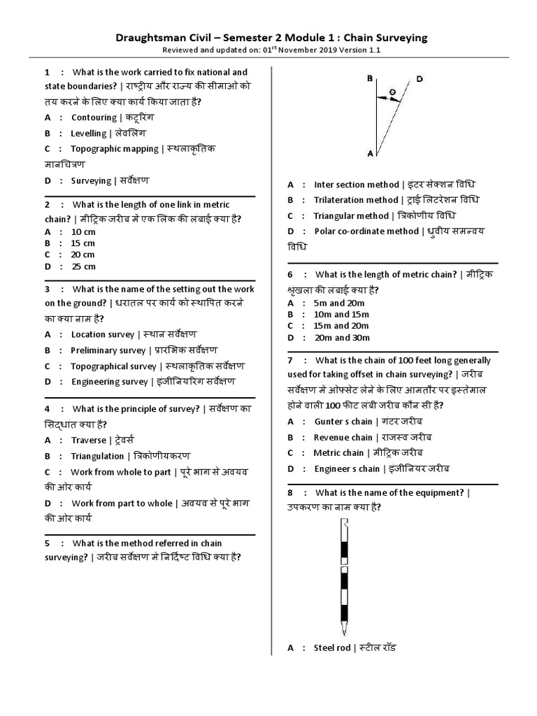 Assignment 1 Chain Surveying PDF
