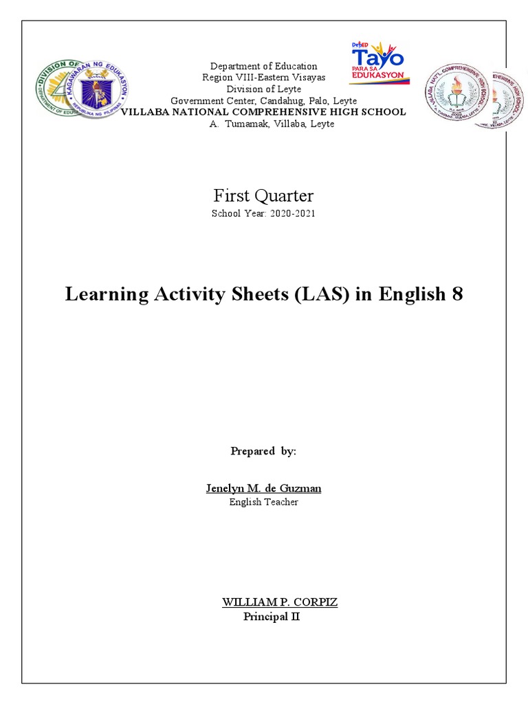 English 8-Activity Sheets WEEK 1 | PDF | Word | English Language