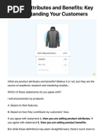 Product Attributes and Benefits: Key To Understanding Your Customers