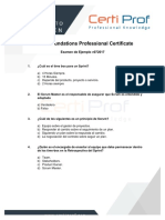 Mock Exam Scrum Foundations Professional Certificate (SFPC) 072017