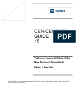 Cen-Cenelec Guide 15: Tasks and Responsibilities of The New Approach Consultants