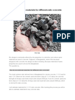 How Do We Estimate Materials For Different Ratio Concrete?