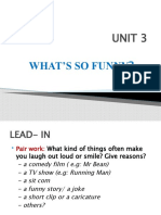 What'S So Funny: Unit 3