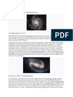 Spirals: Spiral Galaxy Barred Spiral Galaxy