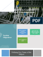 Introduction To Computer Mediated Communication (Module 1)