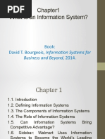 What Is An Information System?: Book: David T. Bourgeois, Information Systems For