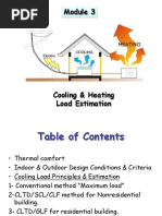 Cooling and Heating Load Estimation Guide | PDF | Hvac | Heat Transfer