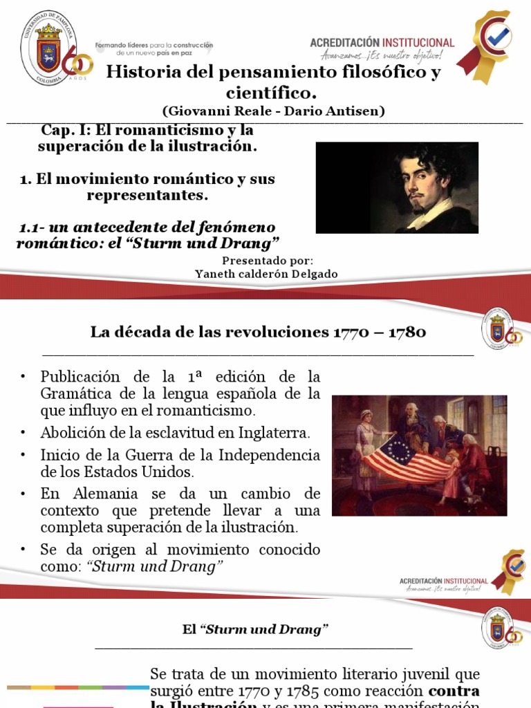 El STURM UND DRANG PDF Romanticismo Era de iluminacion