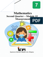 Measurement Second Quarter - Module 15: Mathematics