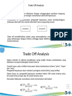 Segmen 3 - Trade Off Analysis