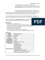 USB Cassette Converter Manual