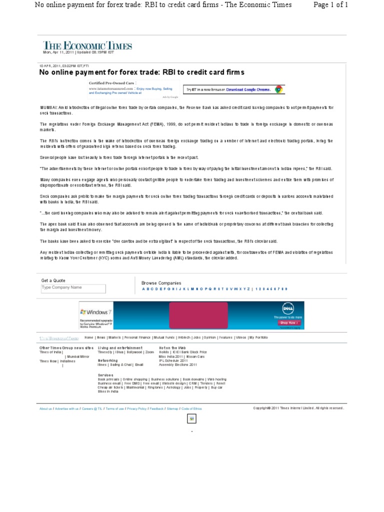 Fema RBI | PDF | Reserve Bank Of India | Foreign Exchange Market