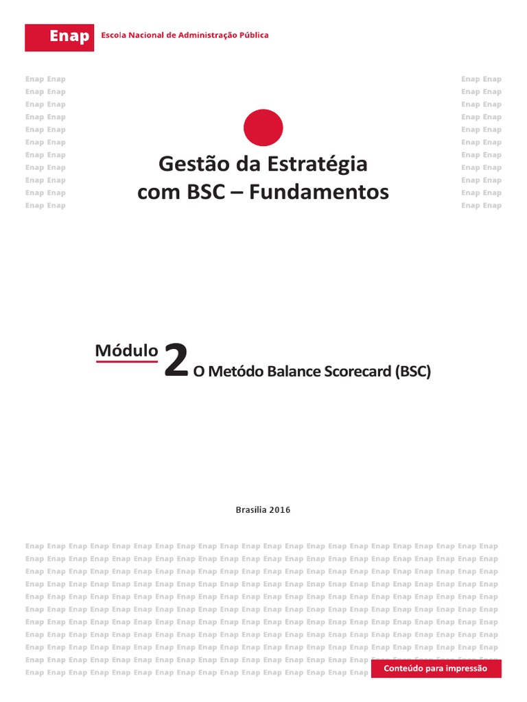 Módulo 2 GESTAO BSC O Metódo Balance Scorecard (BSC) | PDF | Business ...
