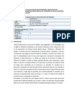 Informe de Las Prácticas de Experimentación y Aplicación de Los Aprendizajes