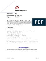 IP Office Technical Bulletin: Bulletin No: 221 Release Date: 31 July 2019 Region: Global