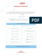 Resumo de Integrais - Me Salva!