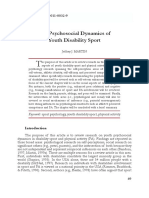 Psychosocial Benefits of Youth Disability Sport