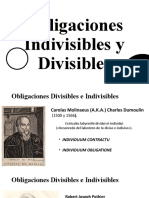 Obligaciones Indivisibles y Divisibles