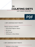 Steps in Calculating Diets PDF
