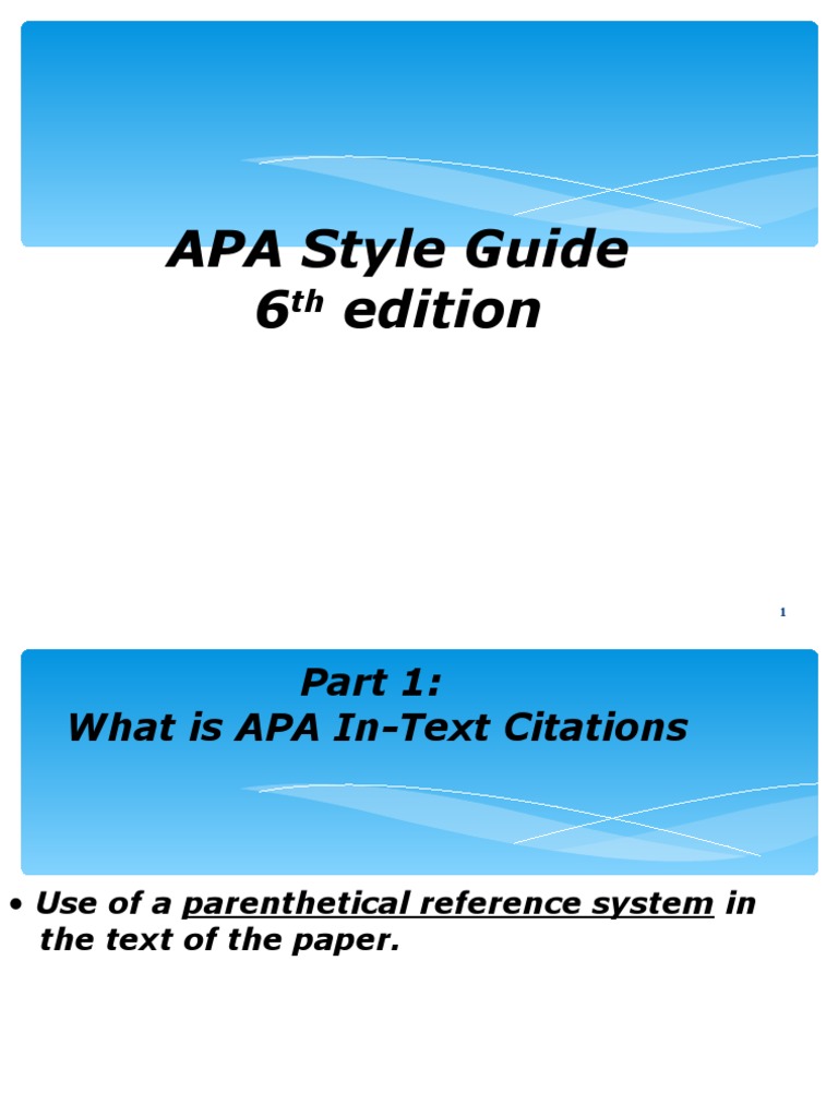 APA Style Guide: An In-Depth Review of Key Concepts for Using APA Style ...