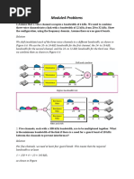 Module4 Problems: 2. Five Channels, Each With A 100-Khz Bandwidth, Are To Be Multiplexed Together. What