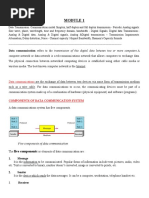 Data Communication Refers To The Transmission of This Digital Data Between Two or More Computers.a