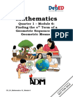 Math10 q1 Mod6 Finding The NTH Term of A Geometric Series and Geometric Means v1.5