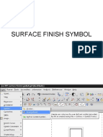 Surface Finish Symbol