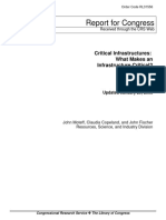 Report For Congress: Critical Infrastructures: What Makes An Infrastructure Critical?