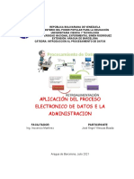 Aplicacion Del Procesamiento Electronico de Datos en La Administracion Sara