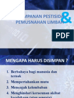 Penyimpanan Pestisida Dan Pemusnahan Limbah