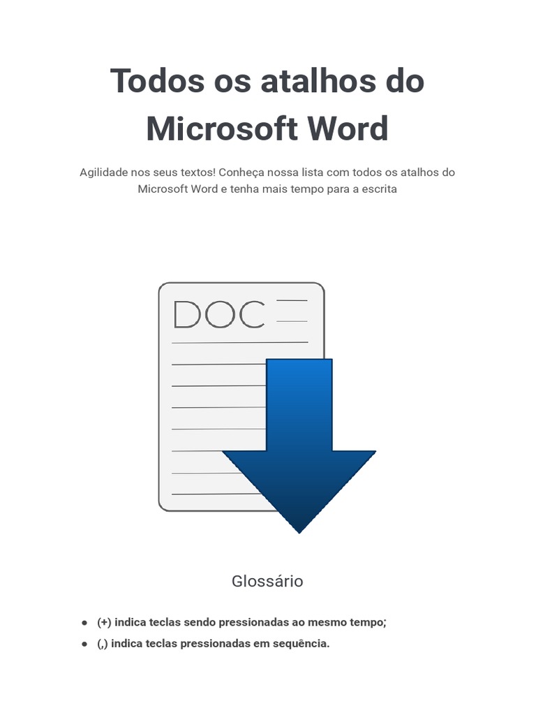 Todos os atalhos do Microsoft Word [Shortcuts] – Tecnoblog