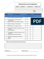 Inspección de actos inseguros en el trabajo