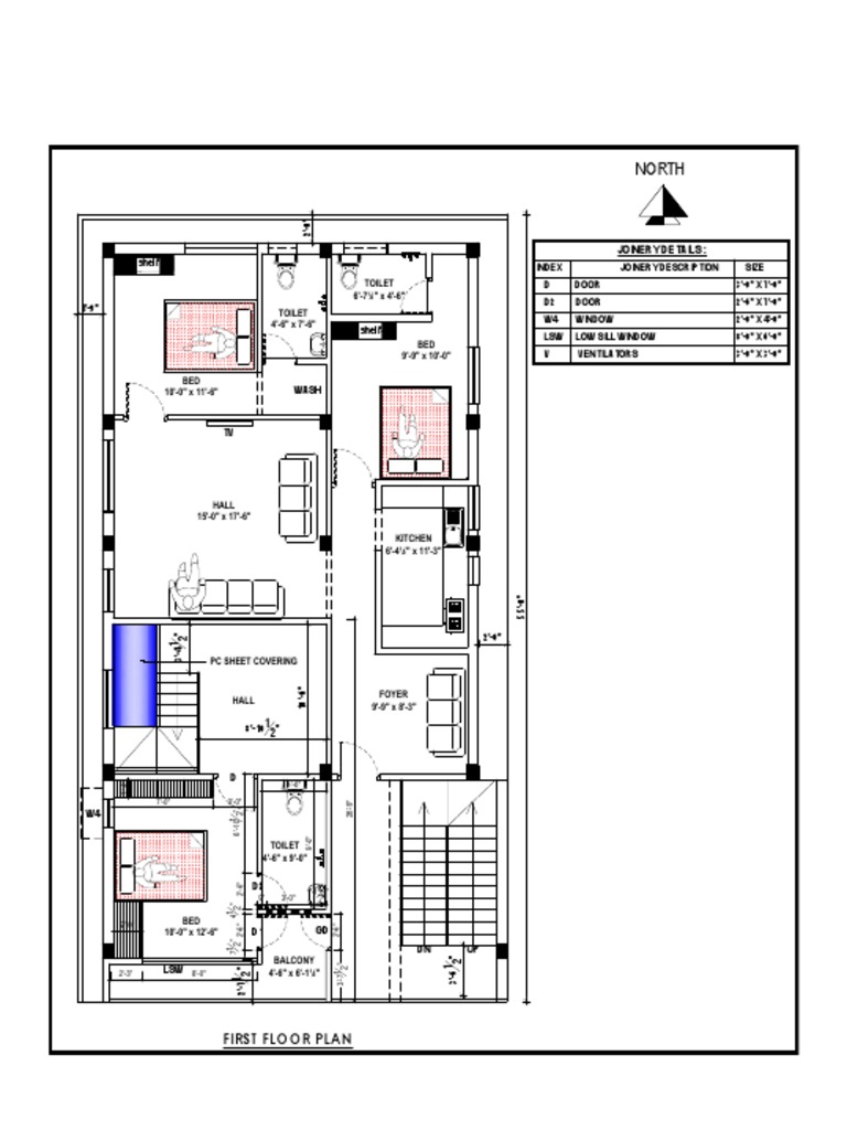 First Floor Plan and Joinery Details | PDF | Queensland Heritage ...